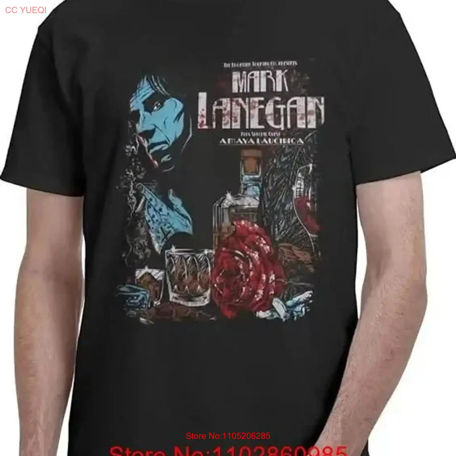 Vintage Fashion Wear - Koszulka Mark Lanegan, gruba bawełna, vintage,