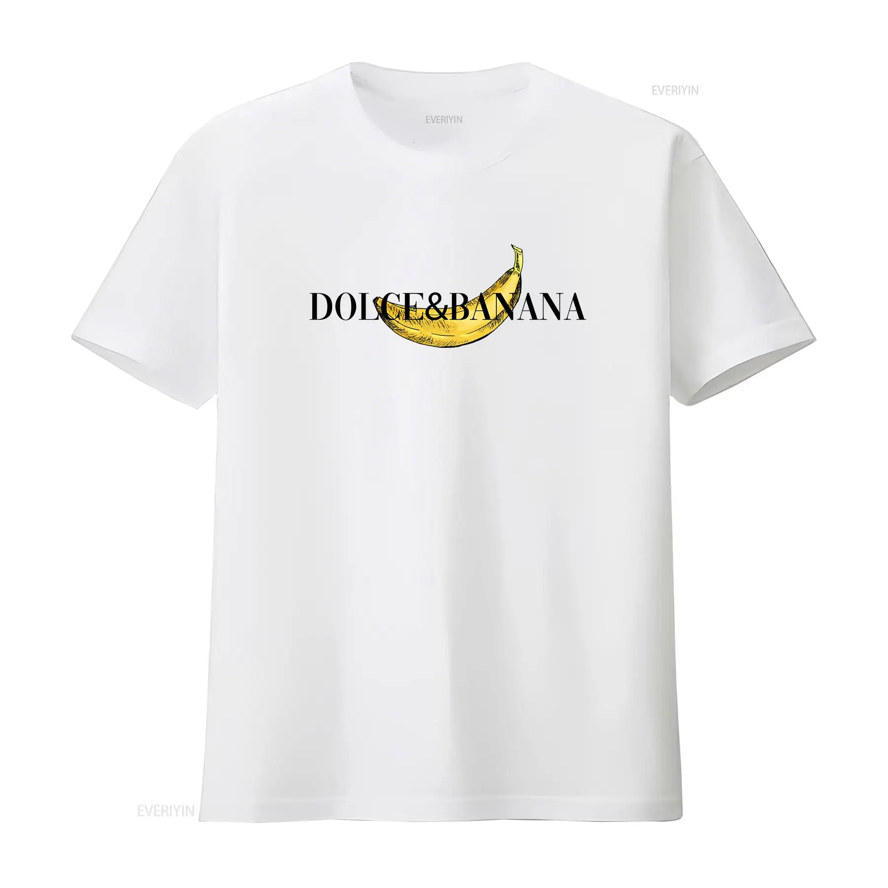 Vintage Fashion Wear - Biała koszulka męska Dolce Banana vintage,