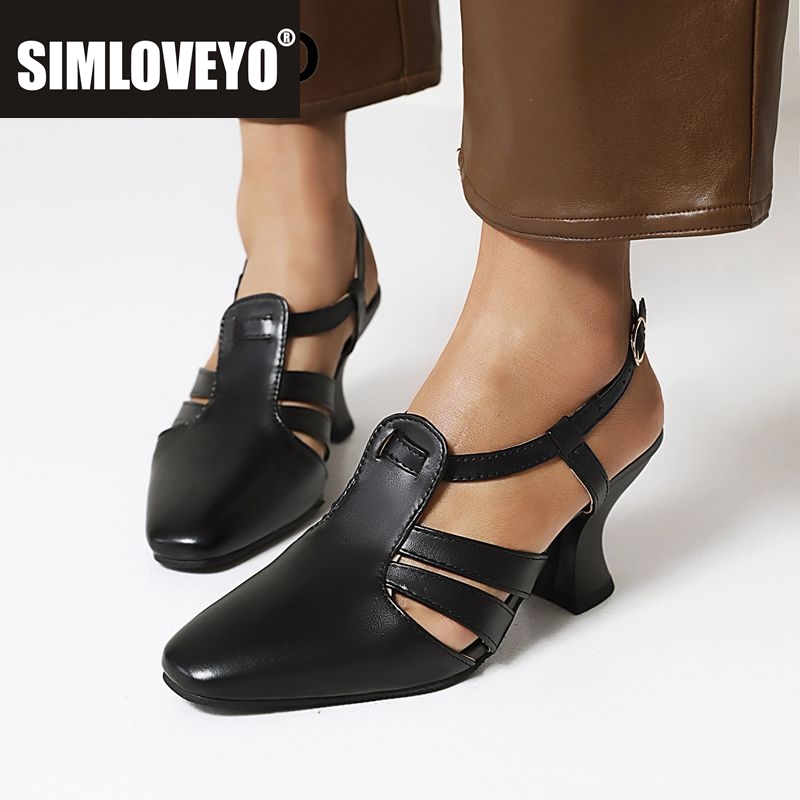 Vintage Fashion Female - SIMLOVEYO 2025 Modne codzienne sandały damskie