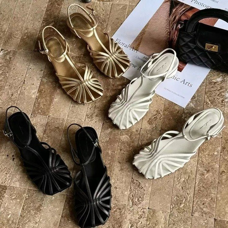 Sandały w stylu francuskim vin – Vintage Fashion Outfit recenzja i cena