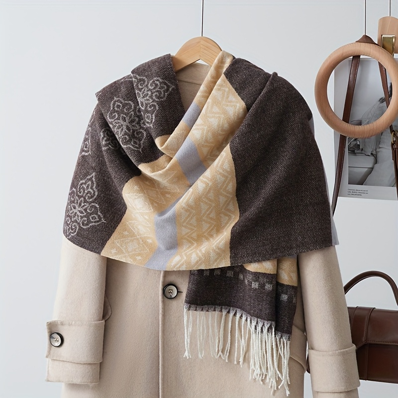 1 szt. wielokolorowy szal w et – Vintage Fashion Outfit recenzja i cena