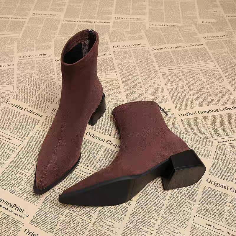 Nowe Damskie Botki na Niskim O – Vintage Fashion Female recenzja i cena