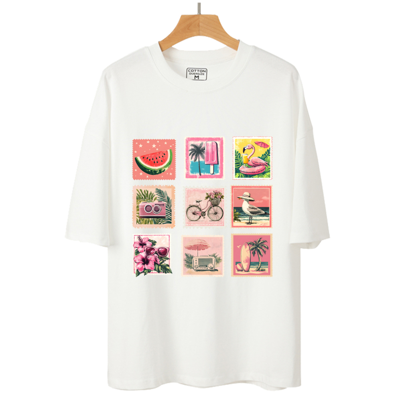 Naklejki winylowe 7 cm, różowe – Vintage Fashion Magazines recenzja i cena