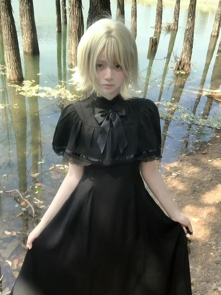 Gotycka sukienka Harajuku, dop – Vintage Fashion Retro Outfit recenzja i cena