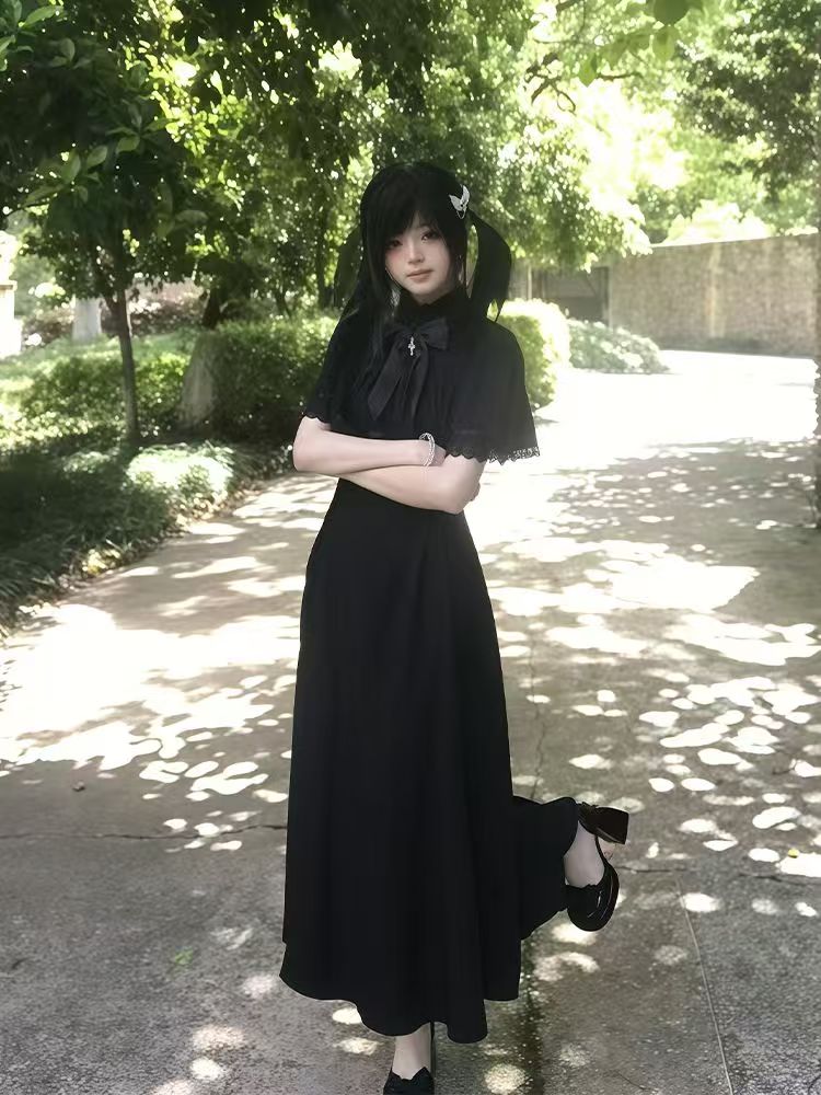 Gotycka sukienka Harajuku, dop – Vintage Fashion Retro Outfit recenzja i cena