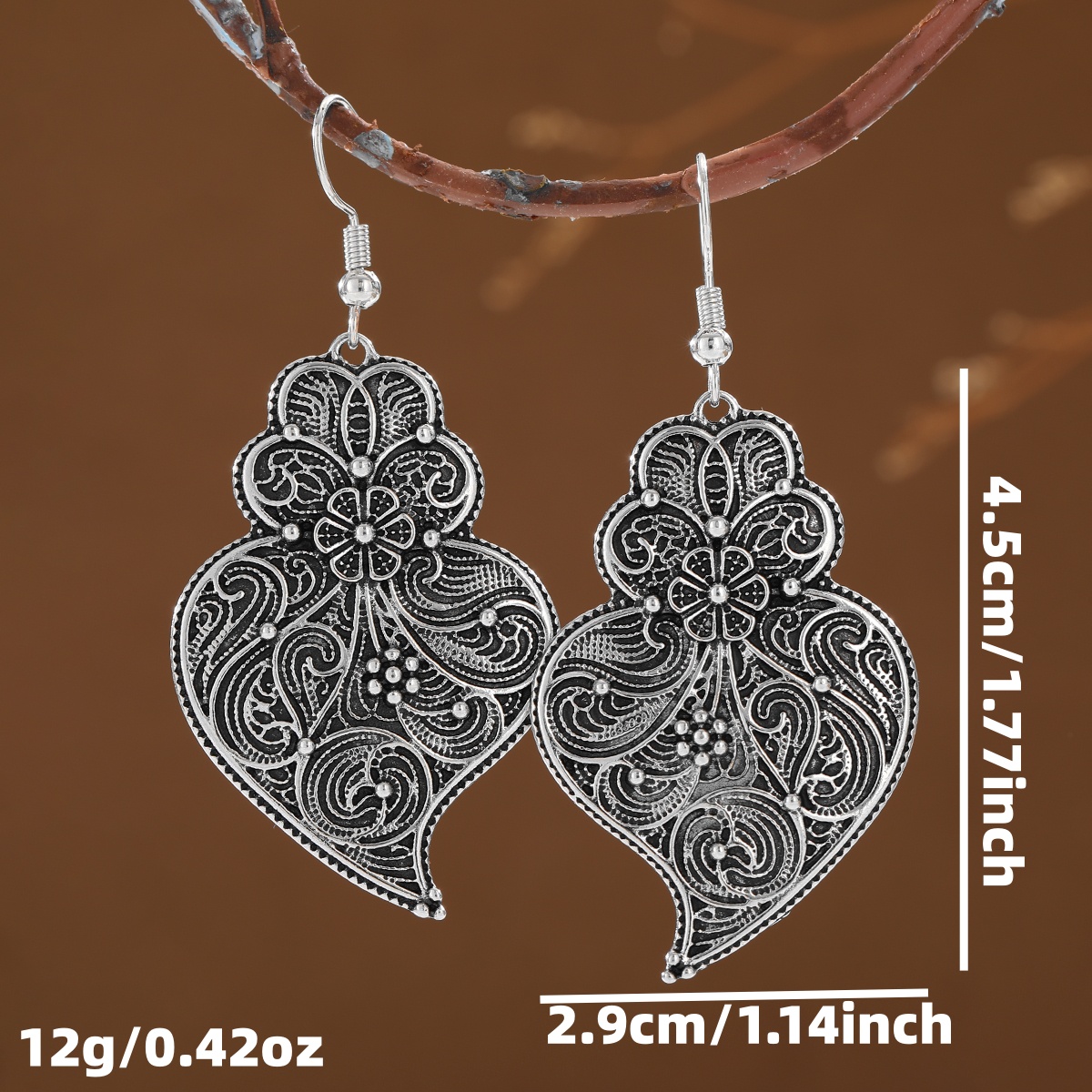 Kolczyki w stylu vintage, etni – Vintage Fashion Retro Outfit recenzja i cena