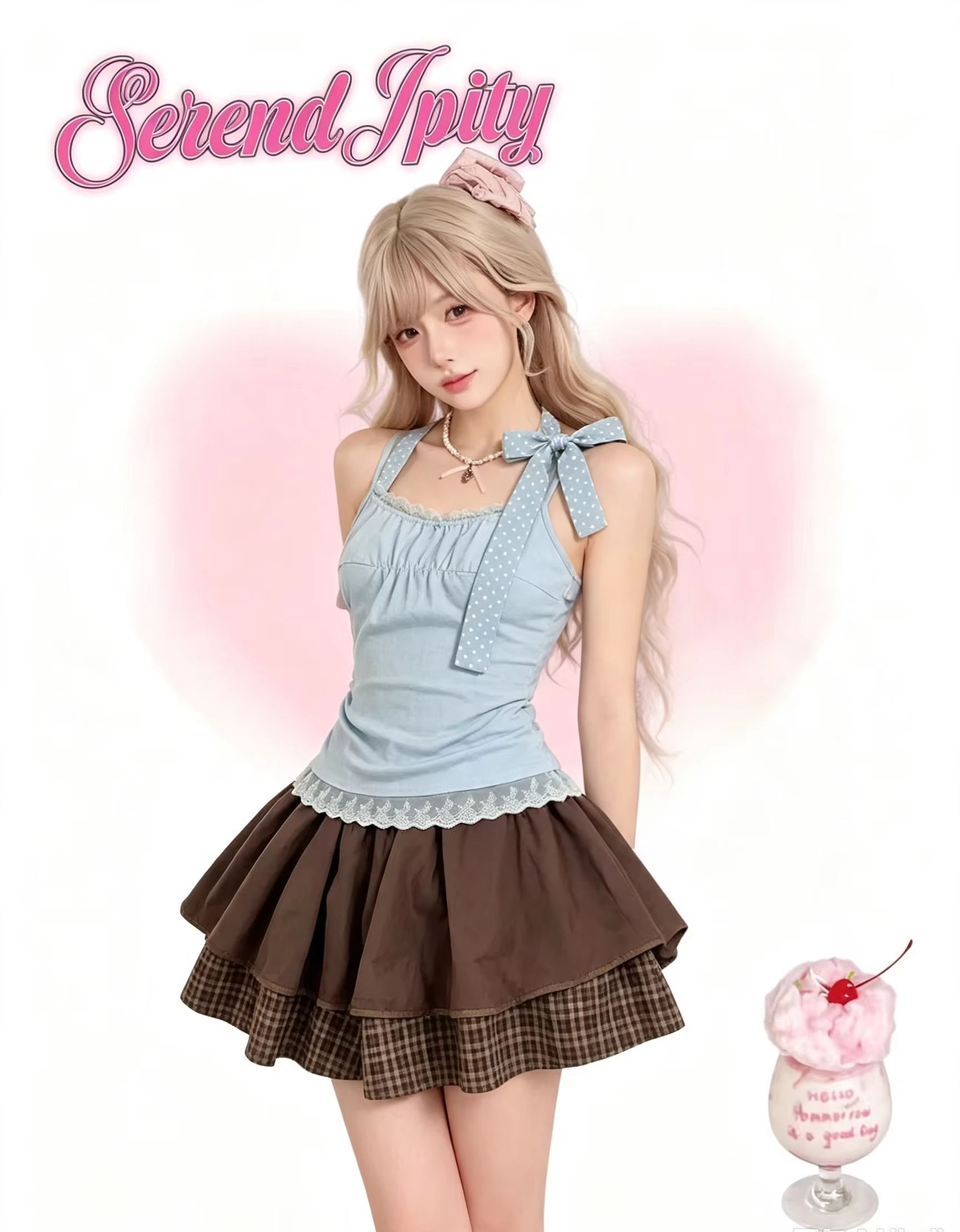 Japoński zestaw Harajuku Y2K V – Vintage Fashion Outfit recenzja i cena