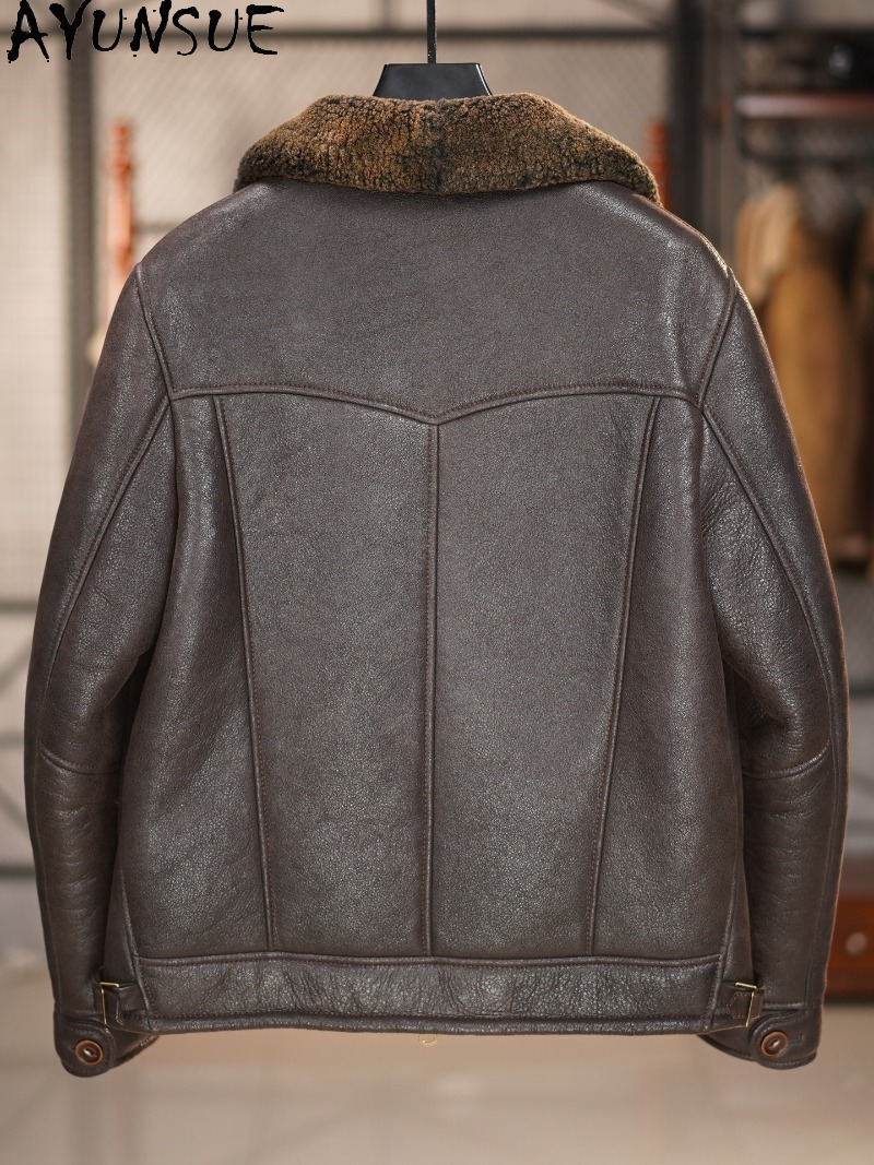 AYUNSUE 100% Naturalny Płaszcz – Vintage Fashion Jacket recenzja i cena