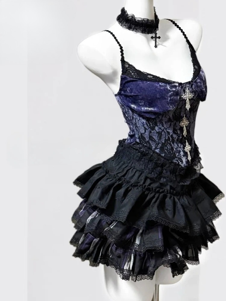 Letni seksowny dwuczęściowy ze – Vintage Fashion Retro Outfit recenzja i cena